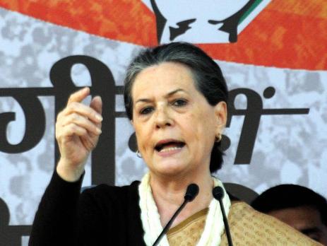 Congress chief Sonia Gandhi.