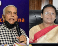 Yashwant Sinha was the former Finance Minister of India and Droupadi Murmu was Jharkhand’s Governor.